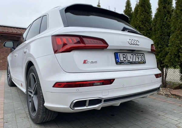 Audi SQ5 cena 152000 przebieg: 124340, rok produkcji 2018 z Raszków małe 326